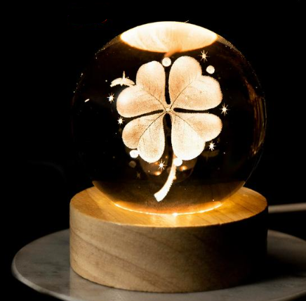 Rotating Crystal Ball Night Light