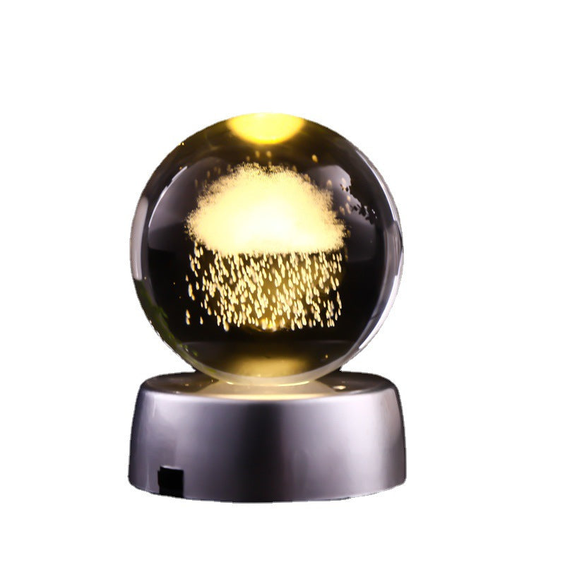 Rotating Crystal Ball Night Light