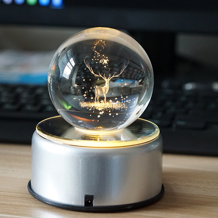 Rotating Crystal Ball Night Light