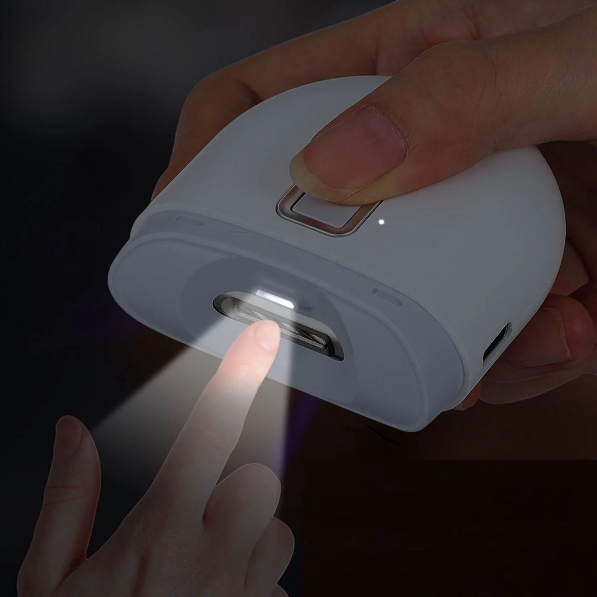 Electric Nail Clipper & File with LED Light