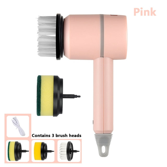 Electric Spin Cleaning Brush (3 Heads)