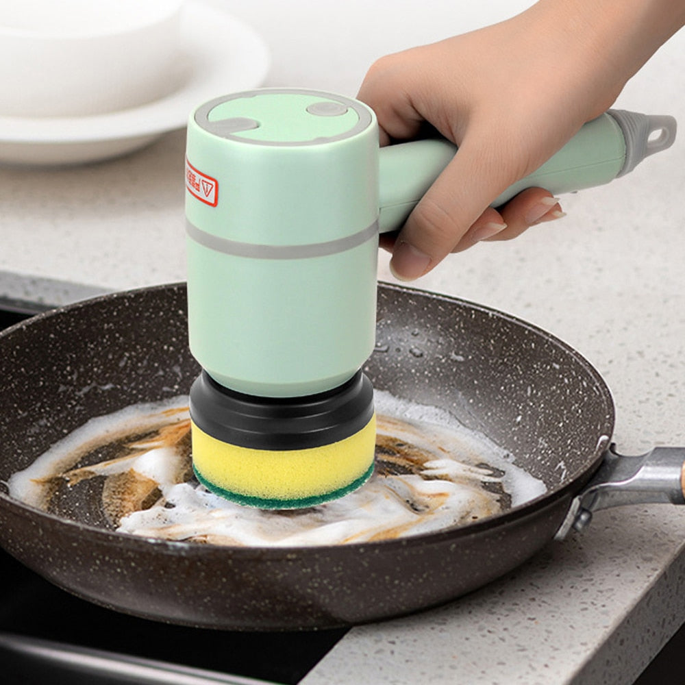 Electric Spin Cleaning Brush (3 Heads)