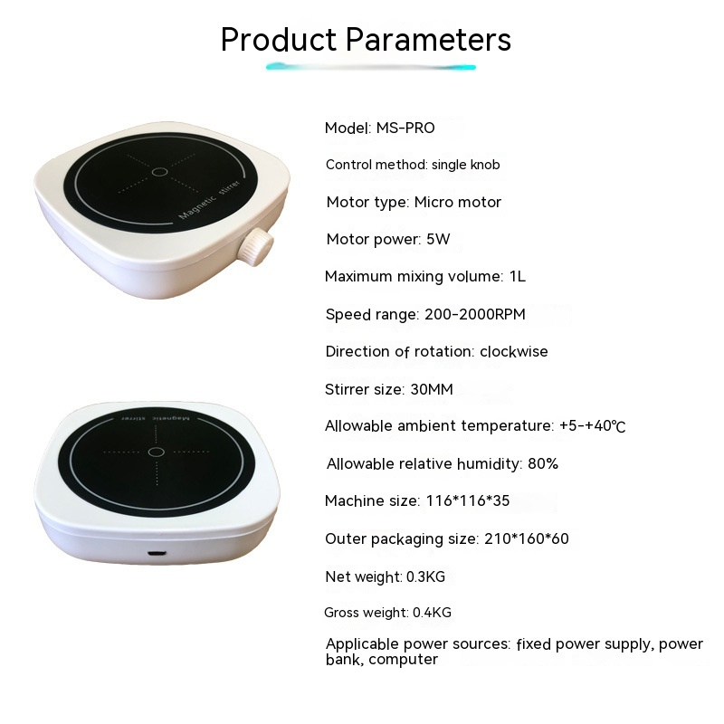 Compact Magnetic Stirrer