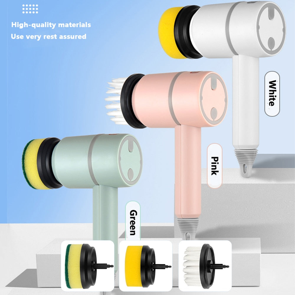 Electric Spin Cleaning Brush (3 Heads)