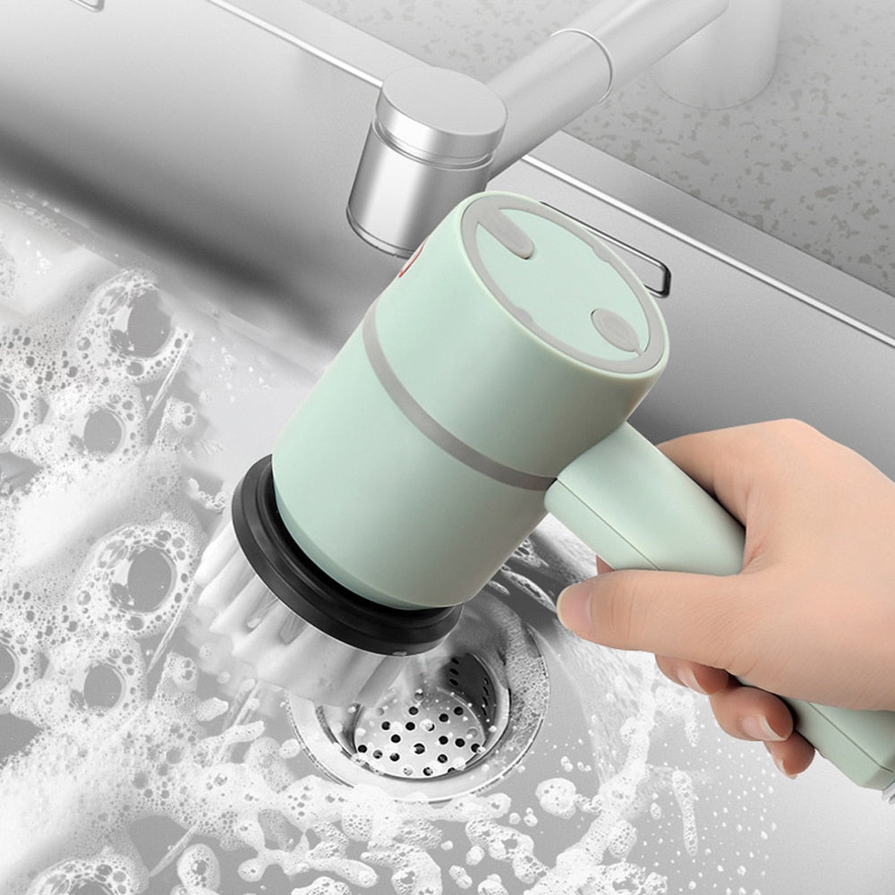 Electric Spin Cleaning Brush (3 Heads)