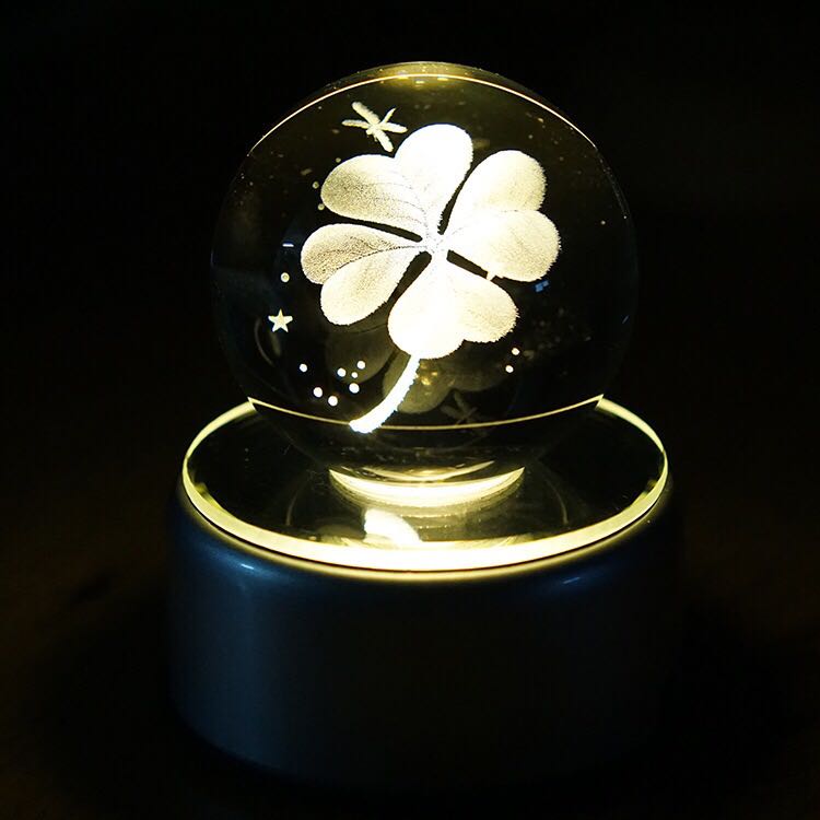 Rotating Crystal Ball Night Light