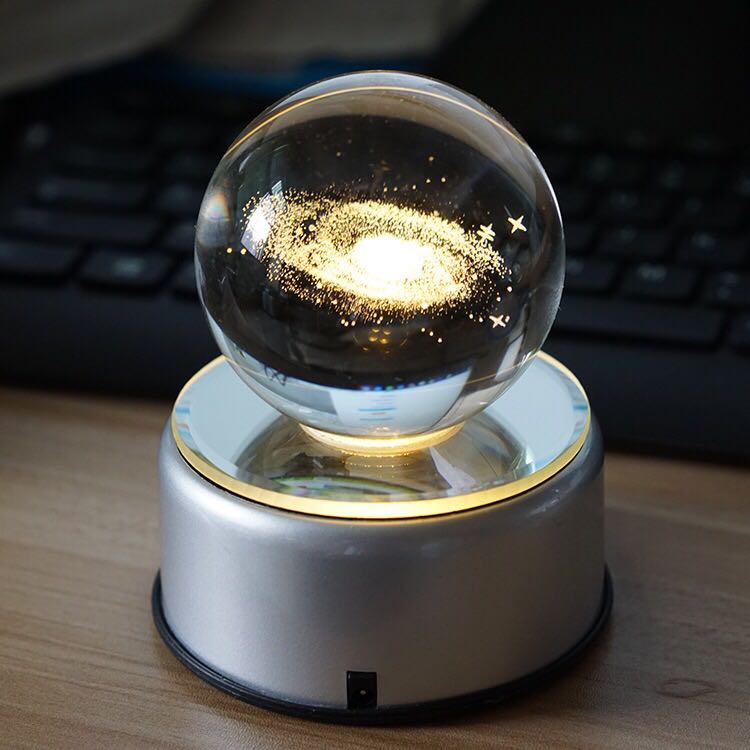 Rotating Crystal Ball Night Light