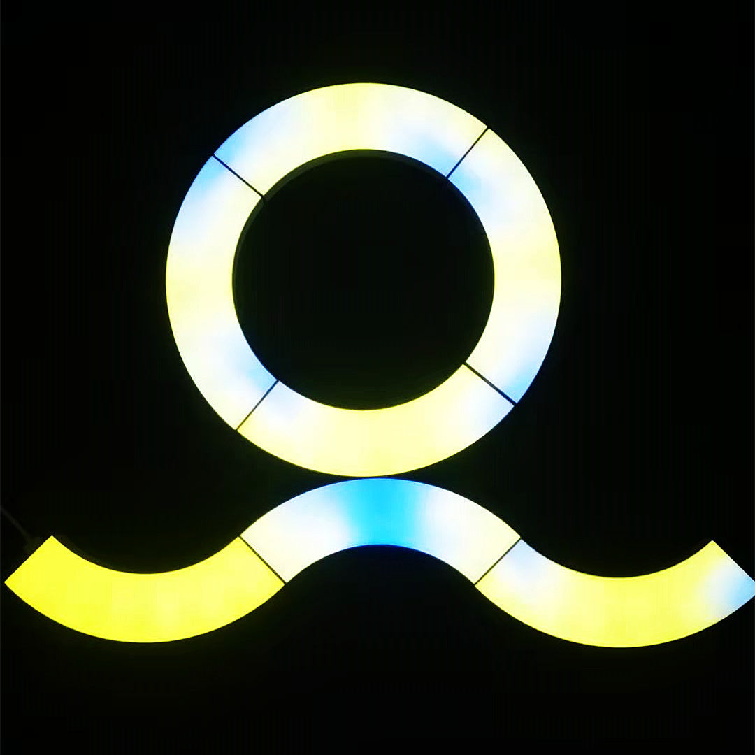 Smart App-Controlled Wall Light Panels