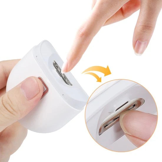 Electric Nail Clipper & File with LED Light