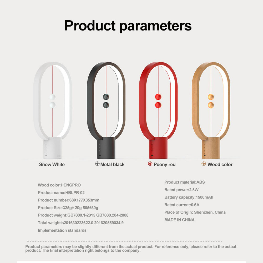 Magnetic Levitating Balance Lamp